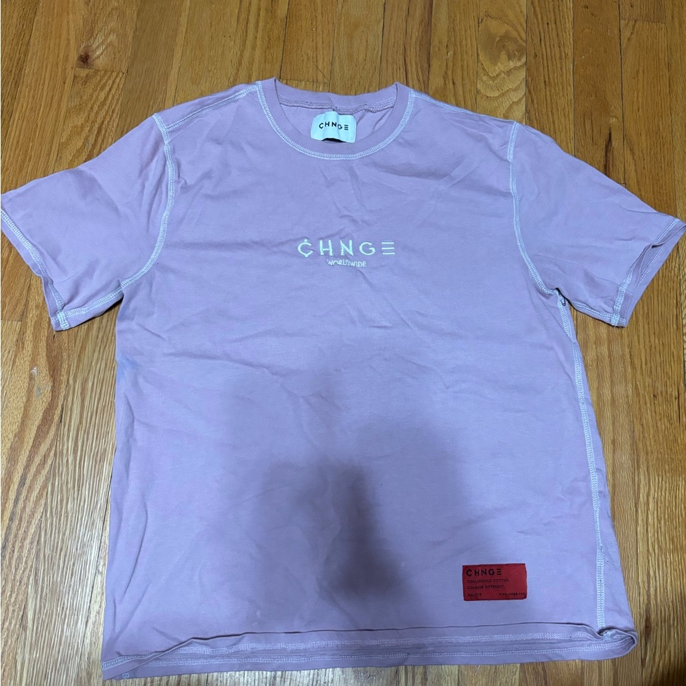 CHNGE brand pink shirt